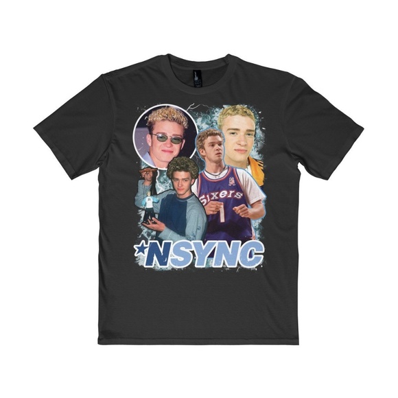 Gildan Other - Vintage Style Black 90s NSYNC Timberlake Tee